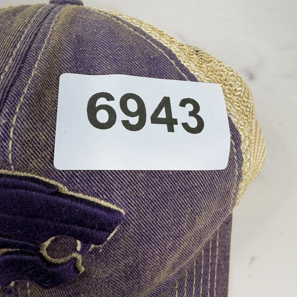 Kansas State Wildcats Hat Cap Snap Back Mens One Size Purple Tan NCAA Football
